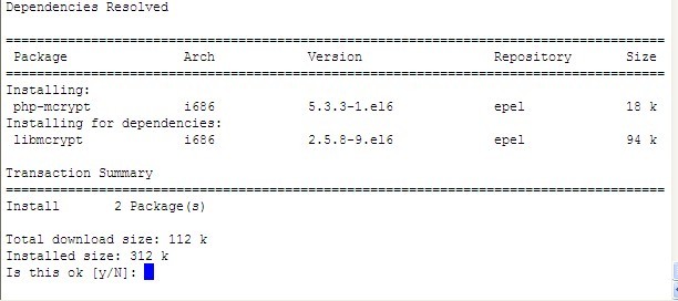 mcrypt安装结果